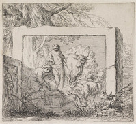 KG 04466
<br/>
Reliëf met herders en kudde in een landschap
<br/>
<em>Berchem, Nicolaes (1621/2-1683)</em>